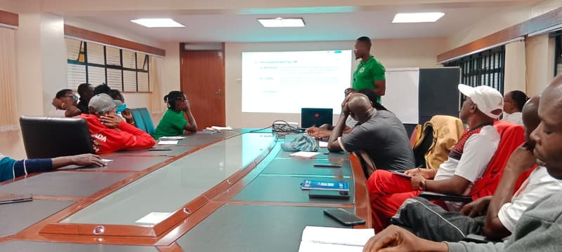 Coaches and referees at the KKU annual clinic, October 2023.
