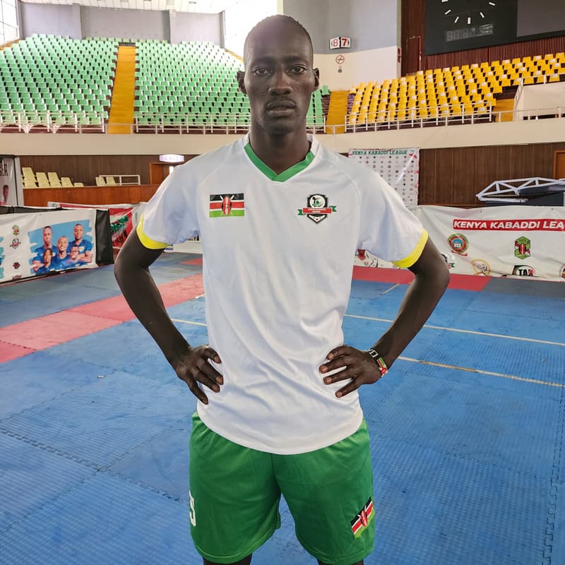 Joseph Lesinko Kool in RDU kit on the mat.
