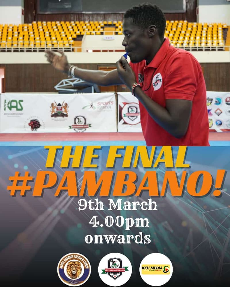 Poster for THE FINAL #Pambano at Kasarani, 9 March from 4 pm.