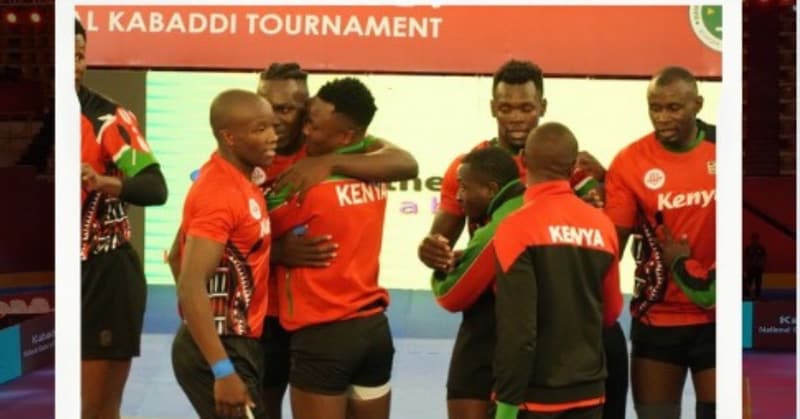 Kenya players in national kit at the 4th Bangabandhu Cup in Dhaka.